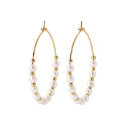 Créoles Contour Perles...