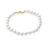 Bracelet Perle De Majorque 19CM et Plaqué Or 18 Carats