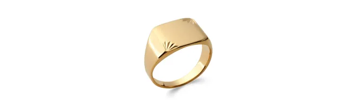 Bague Chevalière Plaqué or 18 Carats 750/1000 CHOIX Tailles 50 à 70 MIXTE