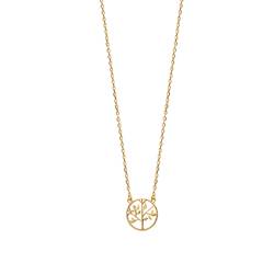 Collier Arbre de Vie En Plaqué or 18 carats 750/1000