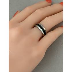 Bague en Acier Inoxydable et Ruthénium Bijoux T 54 à 70 Bijoux MIXTE