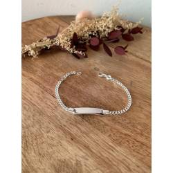 Bracelet Gourmette Personnalisable 16CM pour bébé/enfant En Argent 925/000