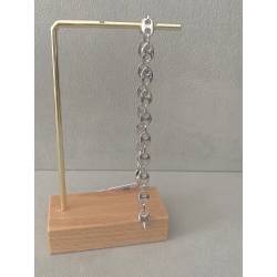 Bracelet Maille Grain De Café 18CM Argent Massif 925/000