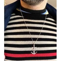 Pendentif Croix de Camargue En Argent Massif 925/000