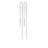 Boucles D'oreilles Chaînes Traversante En Argent Massif 925/000