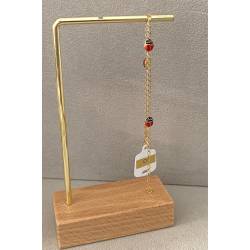 Bracelet Coccinelles émail rouge En Or 18 CARATS 750/1000 - Bijoux Enfant