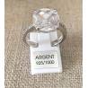 BAGUE PAVÉ CUBIC ZIRCONIUM ARGENT MASSIF 925/1000 TAILLES 50 À 60