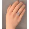 BAGUE PAVÉ CUBIC ZIRCONIUM ARGENT MASSIF 925/1000 TAILLES 50 À 60