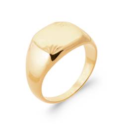 Bague Chevalière Plaqué or 18 Carats 750/1000 CHOIX Tailles 50 à 68 MIXTE