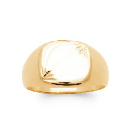 Bague Chevalière Plaqué or 18 Carats 750/1000 CHOIX Tailles 50 à 68 MIXTE