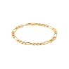 Bracelet Maille Figaro 5MM x 21CM Plaqué or 18 Carats