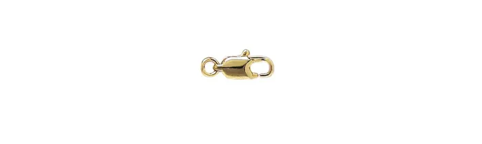 Gros Fermoir Mousqueton Apprêt Pour Collier / Bracelet en Plaqué or 18 Carats
