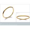 Bracelet Jonc Épais Diamètre 6,6cm X 5mm Plaqué Or 18 Carats 750/000 Diamètre 6,6 cm
