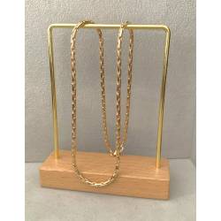 Collier 45CM Maille Paloma Plaqué Or 18 Carats 750/1000