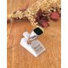 Bague Chevalière Onyx En Argent Massif 925/1000 Rhodié T46 à 68