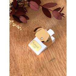 Bague Chevalière + Cristal Plaqué or 18 Carats 750/1000 Tailles 52 à 70 MIXTE