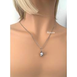 Pendentif Casque de Pompier En Argent Massif 925/1000