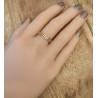 Bague Alliance Jonc Ciselée Plaqué or 18 CARATS 750/000 T50 à 64