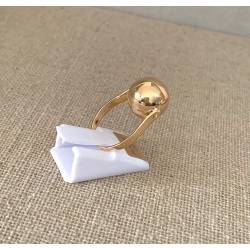 Bague Boule Plaqué Or 18 Carats 750/1000 Bijoux T48 à T64