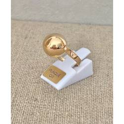 Bague Boule Plaqué Or 18 Carats 750/1000 Bijoux T48 à T64