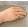 Bague Boule Plaqué Or 18 Carats 750/1000 Bijoux T48 à T64