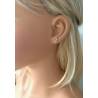 Boucle D'oreilles Clé De Sol En Argent Massif 925/1000