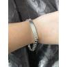 Bracelet HOMME Gravure Identité Gourmette 21 CM X 8MM Argent Massif 925/1000