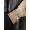Bracelet HOMME Gravure Identité Gourmette 21 CM X 8MM Argent Massif 925/1000