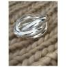 Bague TAILLE 56 - 3 Anneaux Entrelacés Épais Argent Massif 925/000