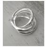 Bague TAILLE 56 - 3 Anneaux Entrelacés Épais Argent Massif 925/000