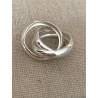 Bague TAILLE 56 - 3 Anneaux Entrelacés Épais Argent Massif 925/000
