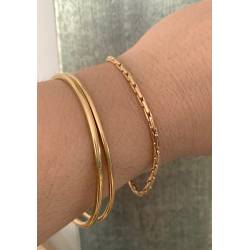 Bracelet Maille Paloma En Plaqué Or 18 Carats 750/1000