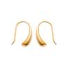 Boucles D'oreilles Goutte D'eau Plaqué Or 18 Carats 750/1000