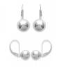 Boucles D'oreilles Dormeuses Boules 10MM Argent Massif 925/000