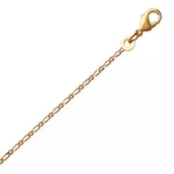 Chaîne Fine Maille Figaro 40 cm Plaqué or 18 Carats 750/1000 Bijoux