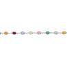 Collier cristal de Swarovski multicolore en argent 925/000 rhodié