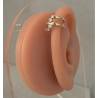 Boucles D'oreilles Unitaire Faux Piercing Cartilage Plaqué Or 18K Cristal Oz
