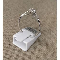 Bague Solitaire Cristal ZIRCONIUM Sertie Argent Massif 925 Millièmes