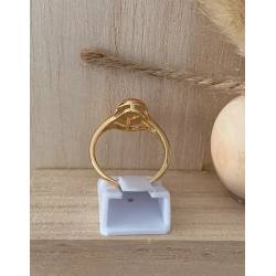 Bague Camée Rouge Et Plaqué or 18 Carats 750/000 Tailles Choix