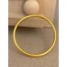 Bracelet jonc rigide en acier doré effet scintillant brillant couleur or