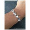 Bracelet Grain De Café 21CM X 8 MM Argent Massif 925/000 Bijoux Homme