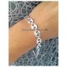 Bracelet Grain De Café 21CM X 8 MM Argent Massif 925/000 Bijoux Homme