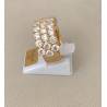 Bague Pavé Microserti Oxyde de Zirconium Plaqué Or 18 Carats 750/000 T50 à T60