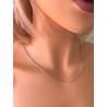 Chaîne 55CM Forçat Maille 2,60MM Robuste Argent 925 Rhodié