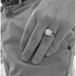 Bague TAILLLE 64 Chevalière en argent massif 925/1000 Bijoux Mixte