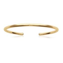 Bracelet Jonc Ouvert En Plaqué Or 18 Carats 750/1000