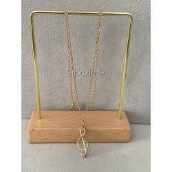 Pendentif Clé De Sol Plaqué or 18 CARATS 750/1000