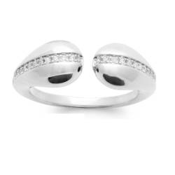 Bague ouverte goutte d'eau...