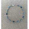 Bracelet cristal de Swarovski couleur dégradé de bleus en argent 925/000 rhodié