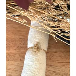 Bague Serpent Et ZIRCONIUM En Plaqué or 18 Carats 5 Microns Tailles 48 à 58